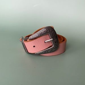 Urban Outfitters Pink Belt with Silver Buckle